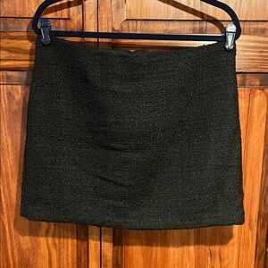 NWT H&M Textured Black Mini Skirt